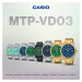 CASIO MTP-VD03G-1A PÁNSKE HODINKY + KRABIČKA