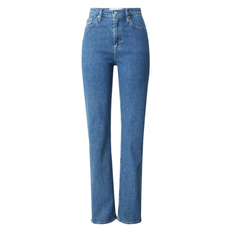 Calvin Klein Jeans Džínsy 'HIGH RISE STRAIGHT'  modrá denim
