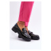 Women's patent leather loafers Black Imbleria