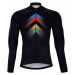 HOLOKOLO Cyklistický dres s dlhým rukávom zimný - HYPER WINTER - čierna/viacfarebná