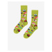 Sada dvoch párov pánskych vzorovaných ponožiek v šedej a zelenej farbe Ombre Clothing V2 U241