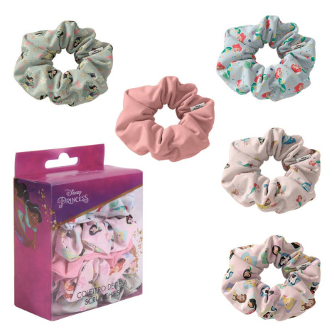 HAIR ACCESSORIES SCRUNCHIES 5 PIECES PRINCESS