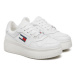 Tommy Jeans Sneakersy Tjw Retro Basket Flatform Ess EN0EN02506 Biela