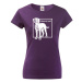 Dámské tričko pre milovníkov psov s potlačou Weimarský stavač - skvelý darček