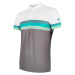 Men's Jersey Sensor Cyklo Summer Stripe Grey/Green