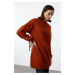 Trendyol Cinnamon Sleeves Knitted Detailed Knitwear Sweater