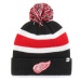 47 NHL DETROIT RED WINGS BREAKAWAY CUFF KNIT Zimná čiapka, čierna, veľkosť
