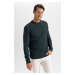 DEFACTO Standard Fit Crew Neck Knitwear Sweater