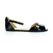 Shapen Lily Black Wide barefoot sandále 42 EUR