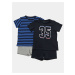Set of two boys' pyjamas in blue name it Number - unisex