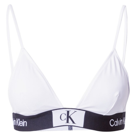 Calvin Klein Swimwear Bikinový top  námornícka modrá / biela