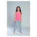 *Tola Girls' T-Shirt with Wide Straps - Pink