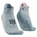 Compressport Pro Racing V4.0 Ultralight Run Low White/Alloy T4 Bežecké ponožky