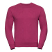 Russell Unisex mikina z česanej bavlny R-262M-0 Fuchsia