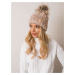 RUE PARIS Beige lady insulated beanie