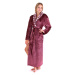 Dámsky župan Flora 2556 4853 mauve wine - Vestis XXL