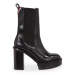 Tommy Hilfiger Členková obuv Elevated Plateau Chelsea Bootie FW0FW07542 Čierna