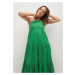 MANGO Letné šaty  zelená