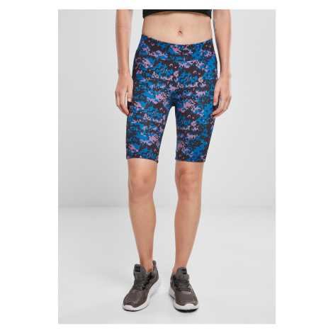 Women's High Waist Camo Tech Cycle Digital duskviolet camo shorts Urban Classics