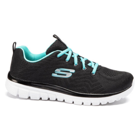 Skechers Sneakersy Get Connected 12615/BKTQ Čierna