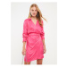 LC Waikiki Straight Long Sleeve Women's Satin Shirt Dress