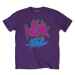 Blink 182 tričko Neon Logo Fialová