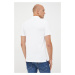 Bavlnené polo tričko Gant biela farba, s nášivkou