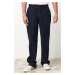 Trendyol Navy Blue Standard Fit Lace Waist Trousers