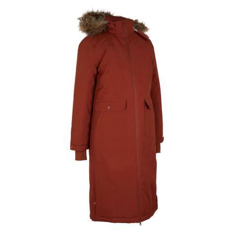 Funkčný kabát s kapucňou a odnímateľnou umelou kožušinkou bonprix