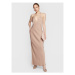 Calvin Klein Večerné šaty Shine Slip K20K205019 Béžová Regular Fit