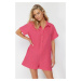 Trendyol Fuchsia Wide Fit Woven Muslin 100% Cotton Jumpsuit