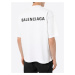 BALENCIAGA Logo White tričko