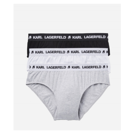 Spodná Bielizeň Karl Lagerfeld Logo Briefs Set 3-Pack Rôznofarebná