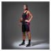 Basketbalový dres t500 pre ženy sivo-tmavomodrý