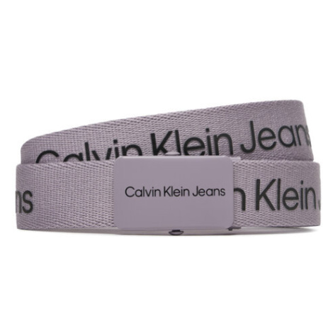 Calvin Klein Jeans Detský opasok Canvas Logo Belt IU0IU00125 Fialová