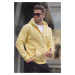Madmext Yellow Hoodie Men's Regular Fit Sweatshirt 6033.