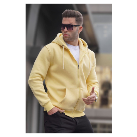 Madmext Yellow Hoodie Men's Regular Fit Sweatshirt 6033.