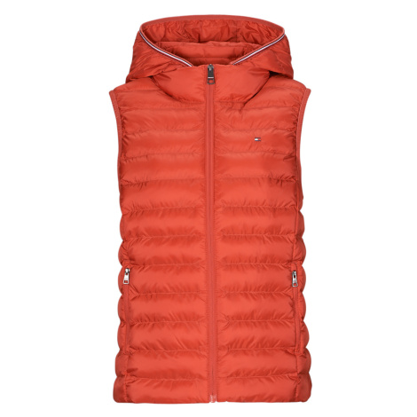 Tommy Hilfiger  LW PADDED GLOBAL STRIPE VEST  Bundy Červená