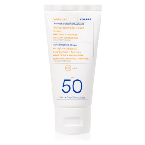 Korres Yoghurt ochranný krém na tvár a očné okolie SPF 50