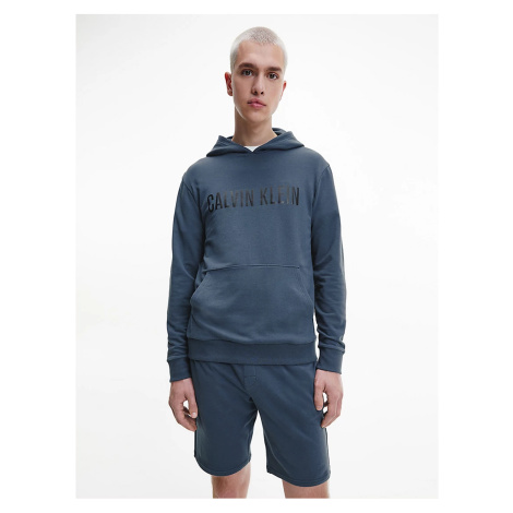 Calvin Klein Jeans Mikiny s kapucou pre mužov Calvin Klein - tmavomodrá, sivá