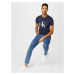 Calvin Klein Jeans Tričko  námornícka modrá / sivá / biela