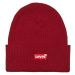 Levis  RED BATWING EMBROIDERED SLOUCHY BEANIE  Čiapky Bordová