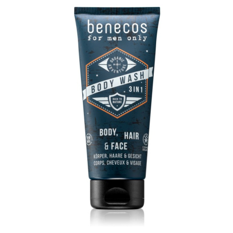 Benecos For Men Only 3 v 1 šampón, kondicionér a sprchový gél