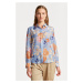 KOŠEĽA GANT REG FLORAL COT SILK SHIRT WATERFALL BLUE