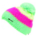 Dámska zimná čiapka BLIZZARD Tricolor CAP yellow pink green W