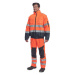 Cerva Clovelly Pilot 2 v 1 Pánska HI-VIS zimná bunda 03010071 oranžová/navy