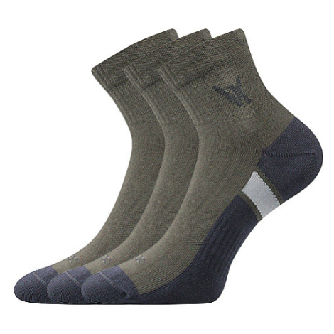 VOXX Neo ponožky tmavozelené 3 páry 101637