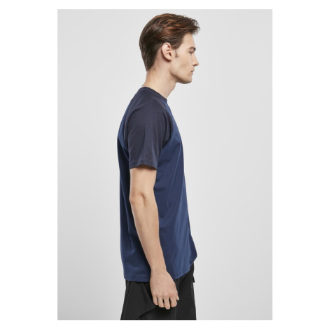 Kontrastné raglánové tričko námornícka modrá/polnočná modrá Urban Classics