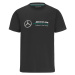 Mercedes AMG Petronas pánske tričko logo black F1 Team 2022