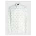 Krémová pánska vzorovaná košeľa Tommy Hilfiger Spaced Out Monogram